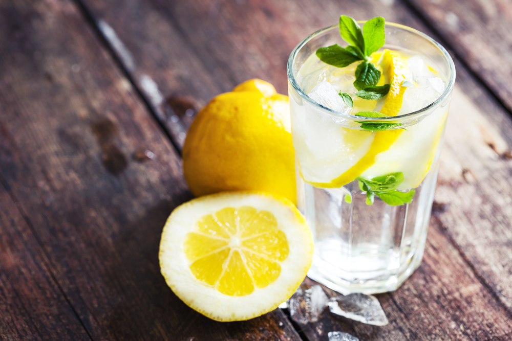 Healthy lemon water